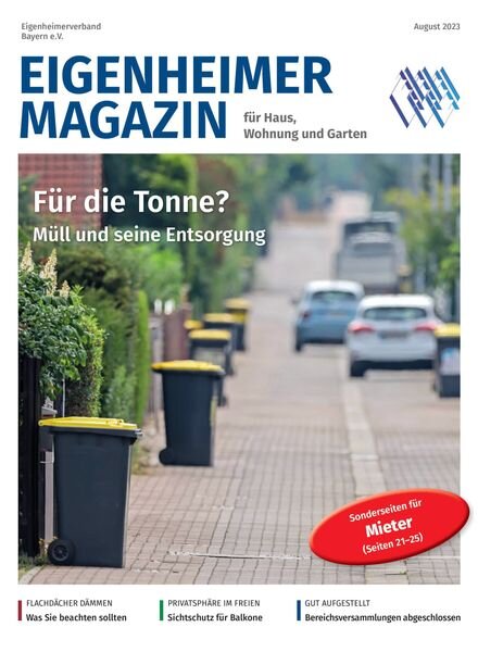 Eigenheimer aktuell – August 2023 Cover