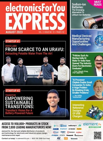 Electronics For You Express – August 2023 Cover