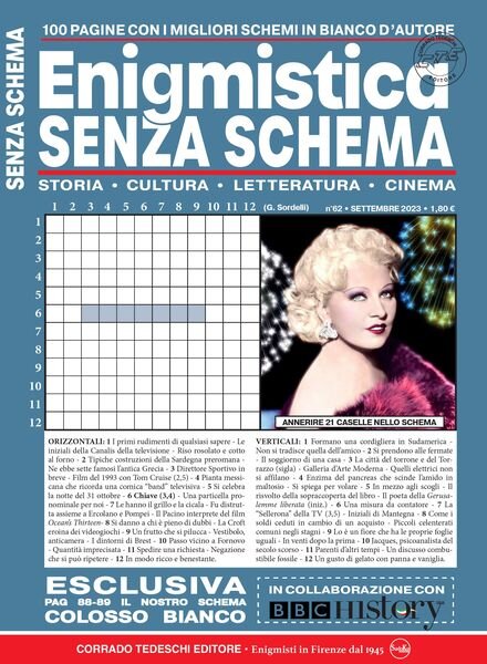 Enigmistica Senza Schema – Settembre 2023 Cover