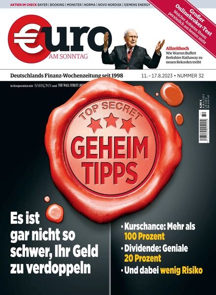 Euro am Sonntag – 11 August 2023 Cover