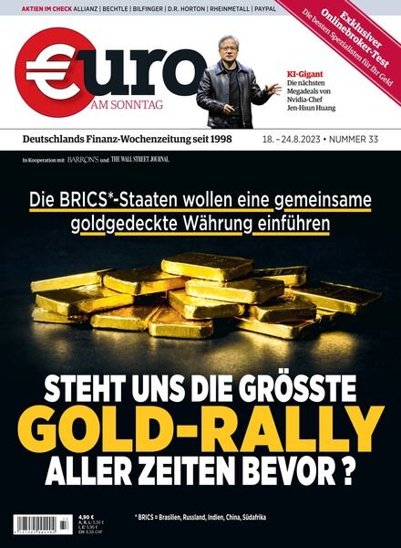 Euro am Sonntag – 18 August 2023 Cover