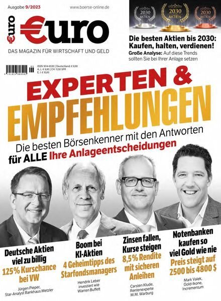 Euro – September 2023 Cover