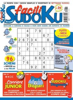 Facili Sudoku – Settembre 2023