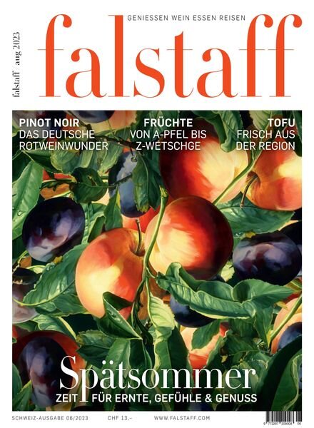 Falstaff Magazin Schweiz – August 2023 Cover