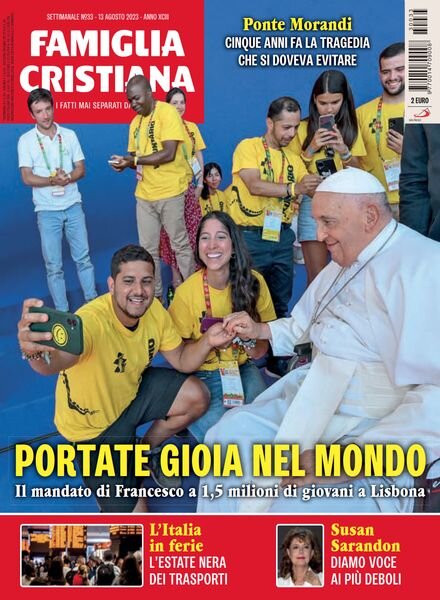 Famiglia Cristiana – 13 Agosto 2023 Cover