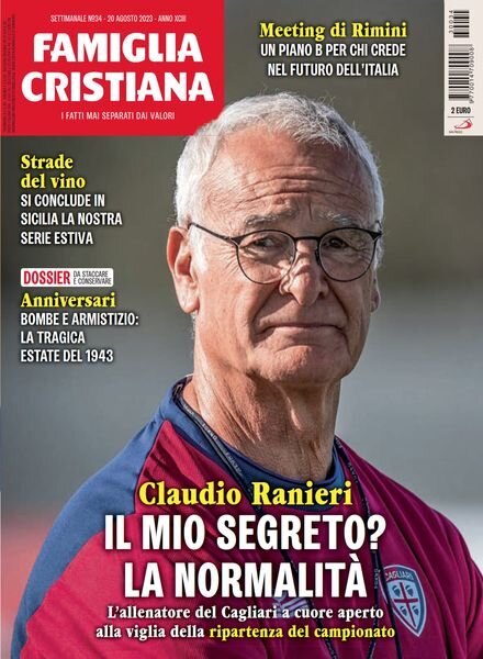 Famiglia Cristiana – 20 Agosto 2023 Cover