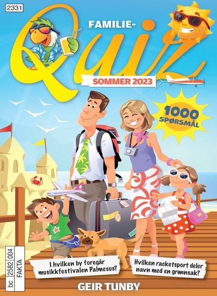 Familiequiz Norge – 14 August 2023 Cover