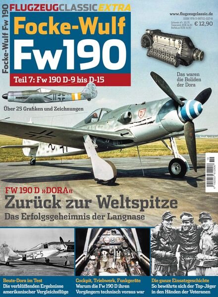 Flugzeug Classic Extra N 19 – Focke-Wulf Fw 190 – August 2023 Cover