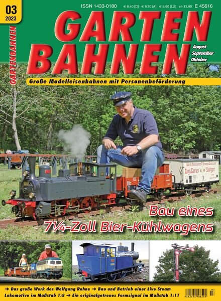 Gartenbahnen – August-Oktober 2023 Cover