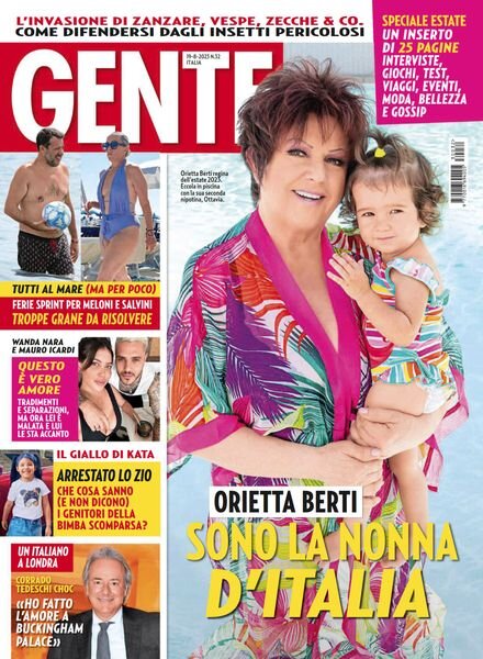 Gente Italia – 19 Agosto 2023 Cover