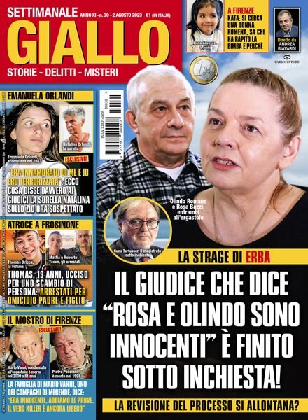 Giallo – 2 Agosto 2023 Cover