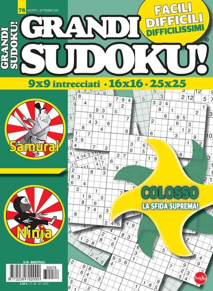 Grandi Sudoku – Agosto-Settembre 2023 Cover