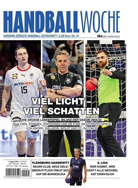 Handballwoche – 1 August 2023 Cover