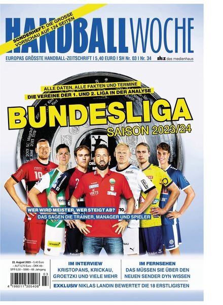Handballwoche – 21 August 2023 Cover