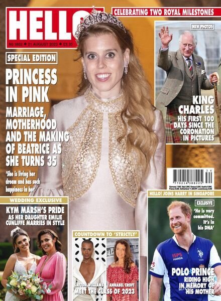 Hello! Magazine UK – Issue 1802 – 21 August 2023 Cover