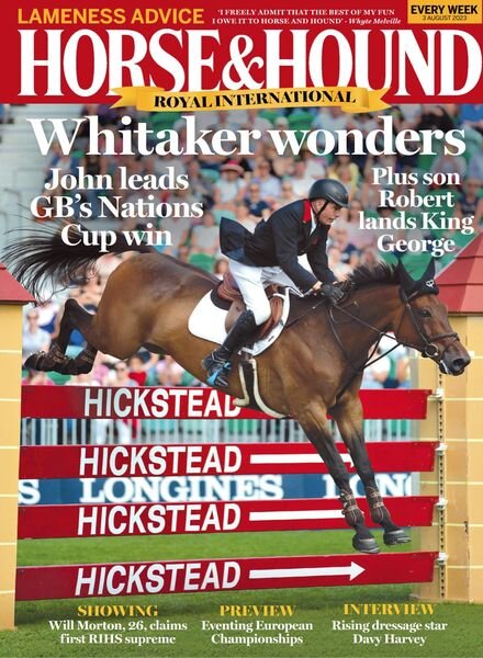 Horse & Hound – 3 August 2023 Cover