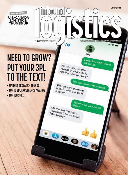 Inbound Logostics – July 2023 Cover
