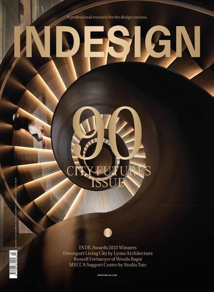 INDESIGN Magazine – 90 City Futures – August 2023 Cover