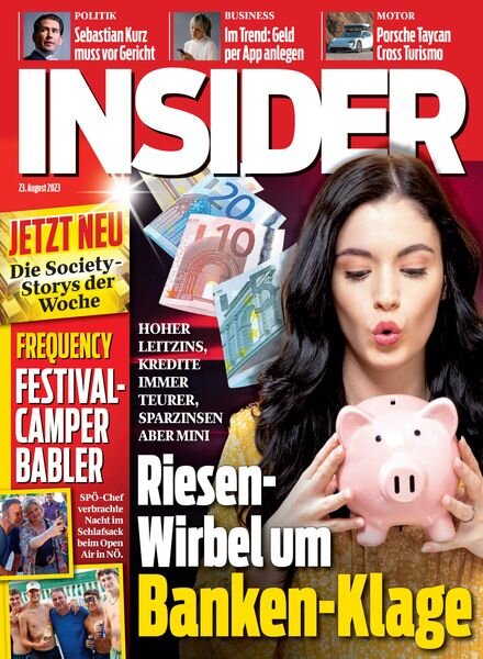 Insider Austria – 23 August 2023 Cover