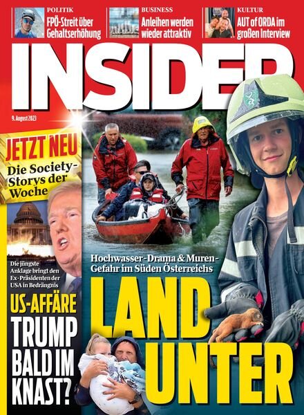 Insider Austria – 9 August 2023 Cover