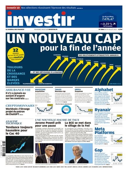 Investir – 29 Juillet 2023 Cover