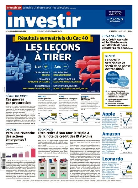 Investir – 5 Aout 2023 Cover
