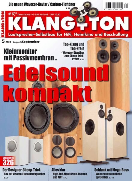 Klang+Ton – August-September 2023 Cover