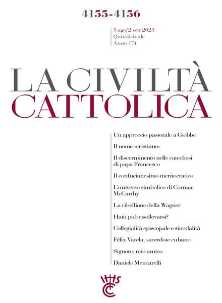 La Civilta Cattolica -5 Agosto 2023 Cover