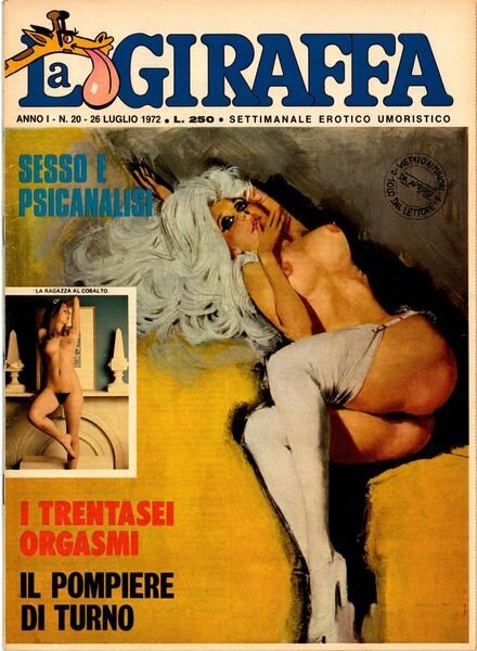 La Giraffa – N 20 – 26 Luglio 1972 Cover