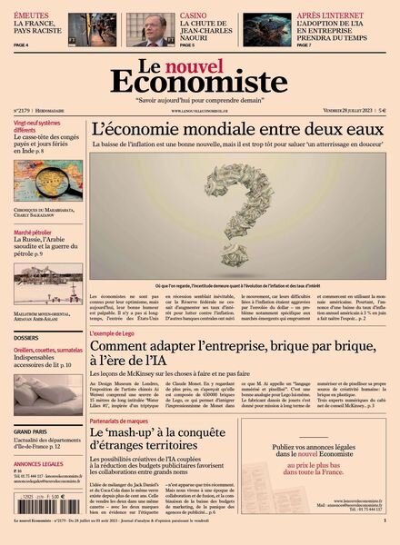 Le nouvel Economiste – 28 juillet 2023 Cover