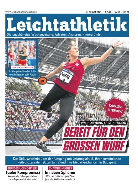 Leichtathletik – 2 August 2023 Cover
