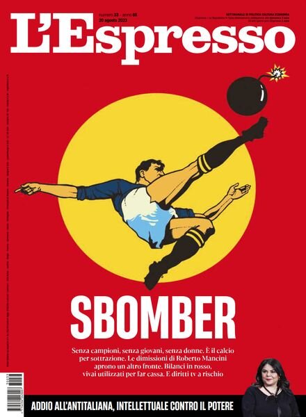 l’Espresso – 20 Agosto 2023 Cover