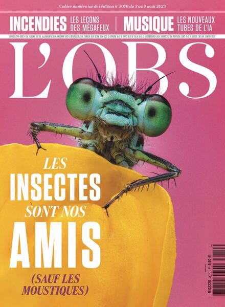 L’Obs – 3 Aout 2023 Cover