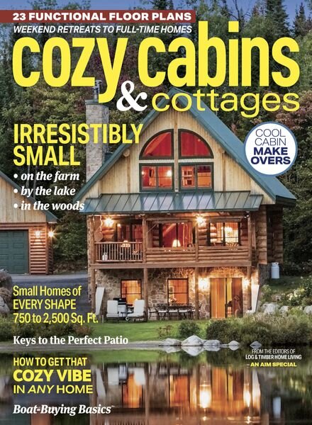 Log & Timber Home Living – Cozy Cabins 2023 Cover