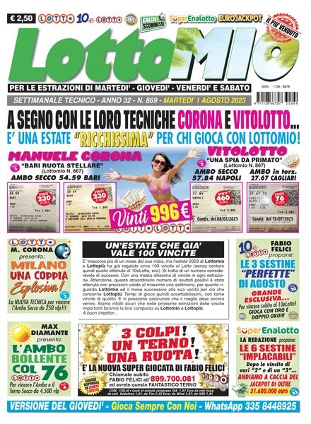 Lottomio – 1 Agosto 2023 Cover