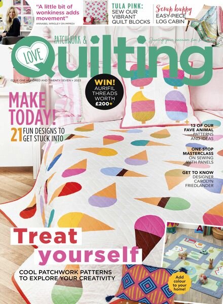 Love Patchwork & Quilting – Issue 127 – August 2023 Cover