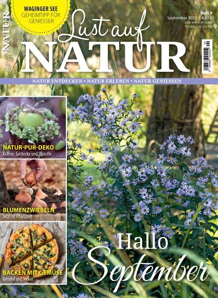 Lust auf Natur – September 2023 Cover