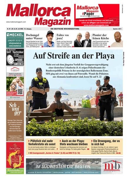 Mallorca Magazin – 20 Juli 2023 Cover
