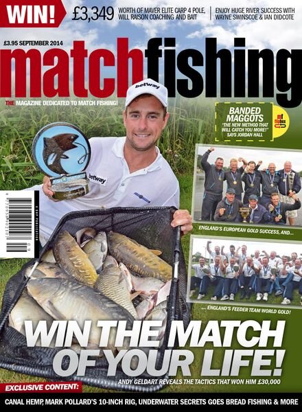Match Fishing – August 2014 Cover