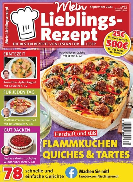 Mein Lieblingsrezept – September 2023 Cover
