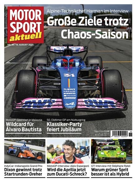 Motorsport aktuell – 16 August 2023 Cover