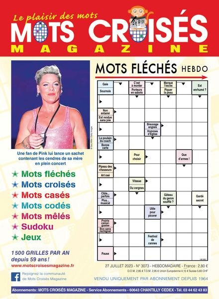 Mots Croises Magazine – 27 Juillet 2023 Cover