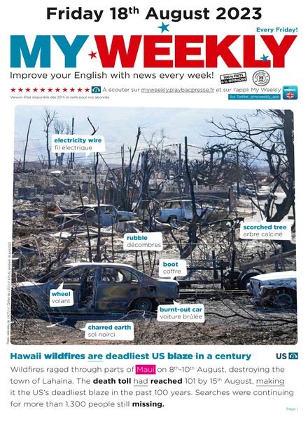 My Weekly fr – 18 Aout 2023 Cover