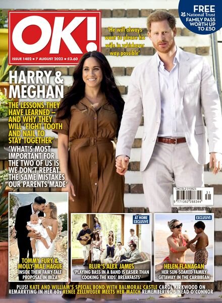 OK! Magazine UK – Issue 1402 – 7 August 2023 Cover