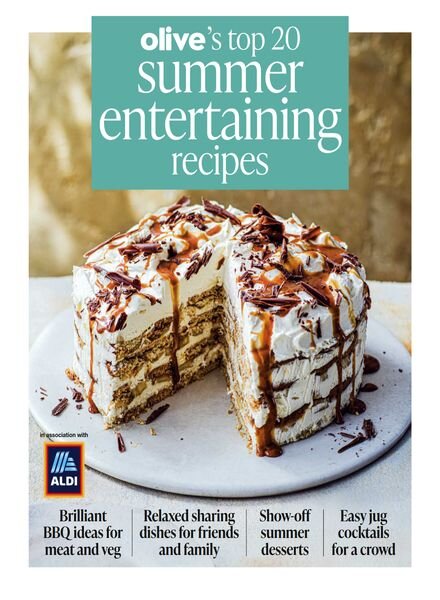 Olive – Summer entertaining recipes – July 2023 Cover