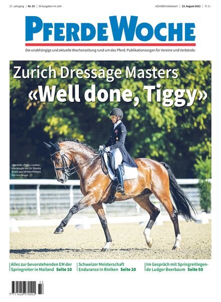 PferdeWoche – 23 August 2023 Cover