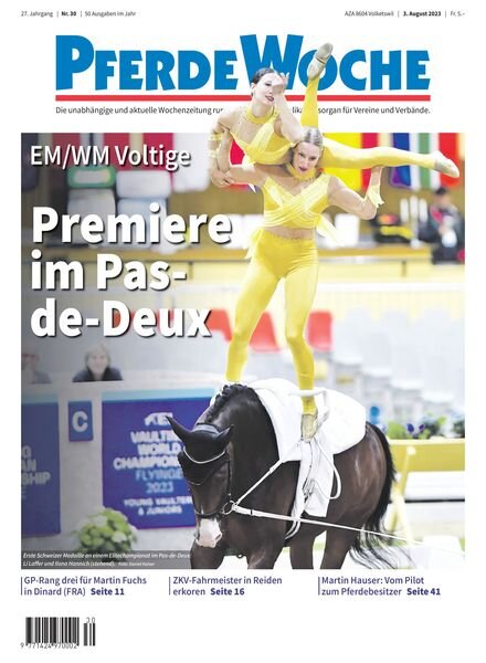 PferdeWoche – 3 August 2023 Cover