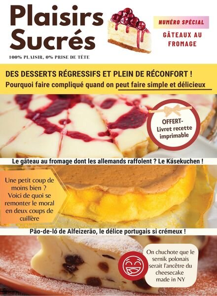 Plaisirs Sucres – Aout 2023 Cover
