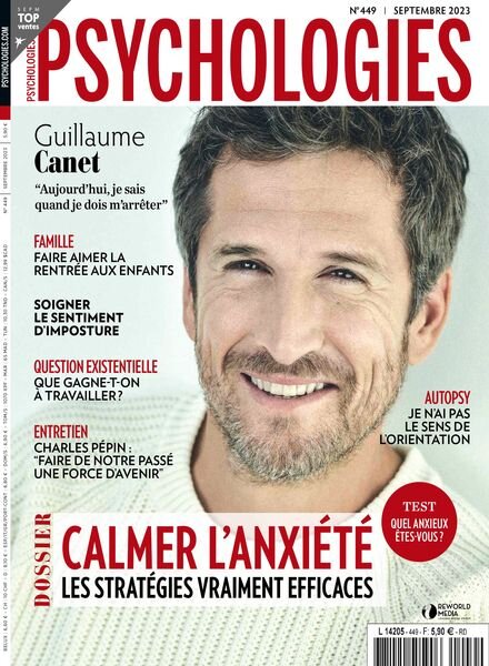 Psychologies France – Septembre 2023 Cover