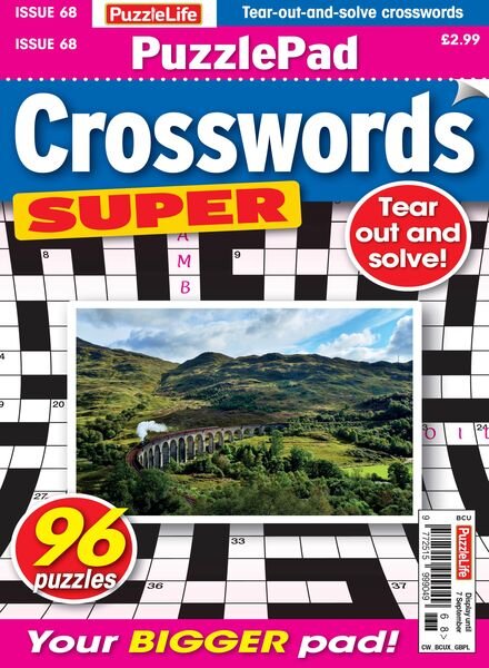 PuzzleLife PuzzlePad Crosswords Super – Issue 68 – 14 August 2023 Cover